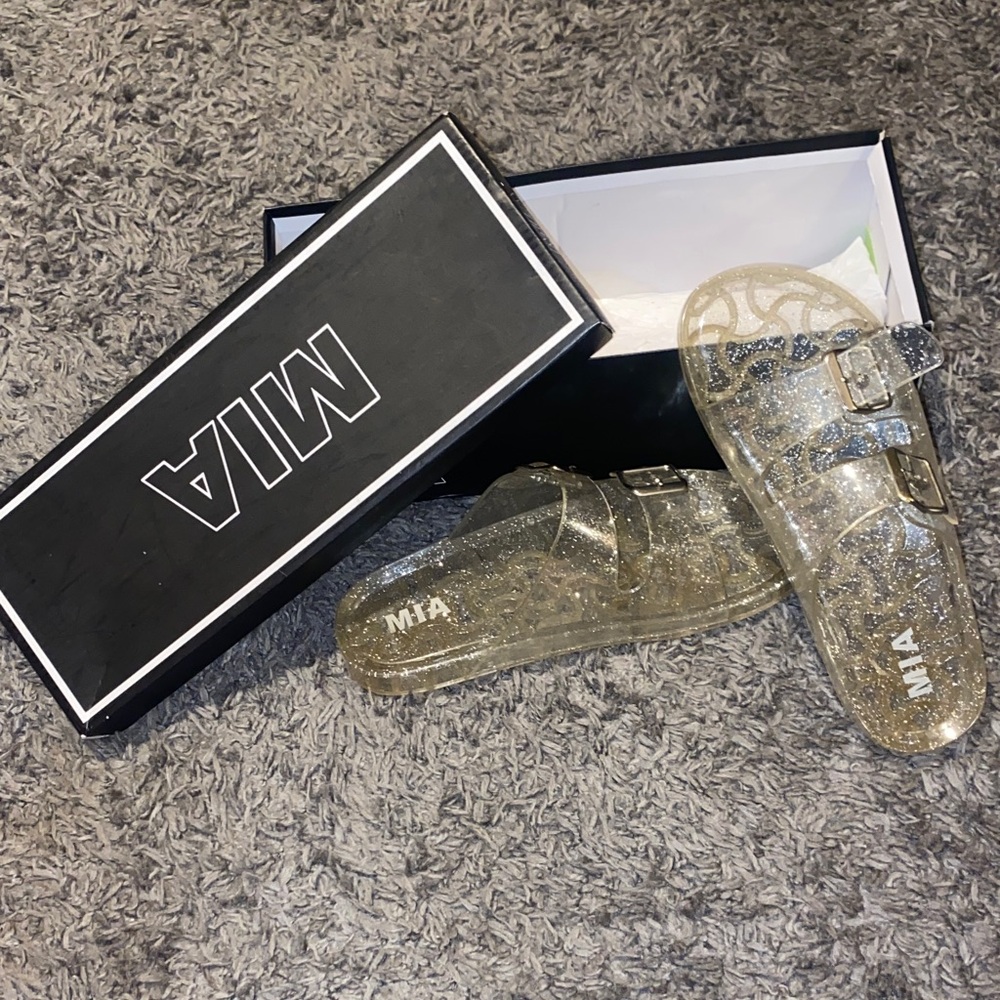 MIA Sparkling Transparent Slippers